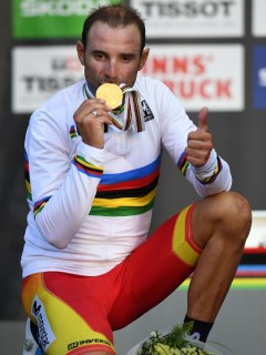 Alejandro Valverde, campeón del Mundial de Ciclismo de Ruta