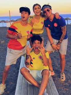 'Youtubers' colombianos Mario Ruiz, 'Pautips', Daniel Patiño y Sebastián Villalobos