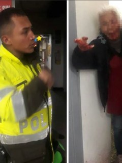 Policía acusado de golpear a la adulta mayor