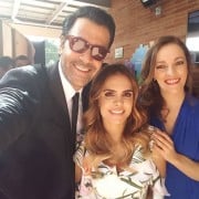 Humberto 'el Gato' Rodríguez, Vanessa Peláez y Alexandra Restrepo