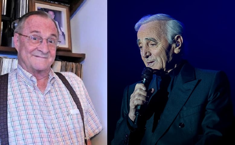 Enrique Colavizza y Charles Aznavour