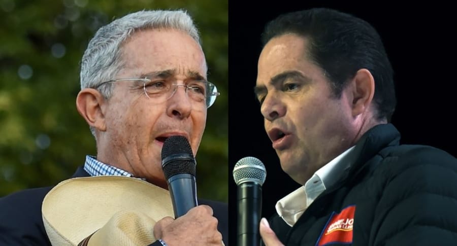 Álvaro Uribe Vélez y Germán Vargas LLeras