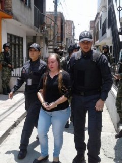 Mujer capturada en Cali