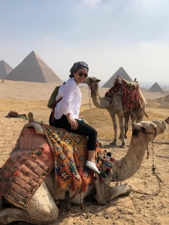 Flavia Dos Santos, en Egipto