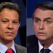 Fernando Haddad y Jair Bolsonaro