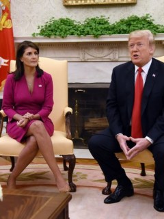 Nikki Haley y Trump