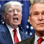 Trump y George W. Bush