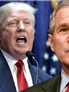 Trump y George W. Bush