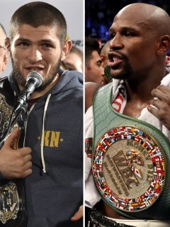 Khabib Nurmagomedov y Floyd Mayweather