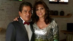Jorge Luis Pinto y su esposa,  Claudia Cecilia Uribe