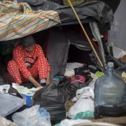 Campamento venezolanos en El Salitre, Bogotá