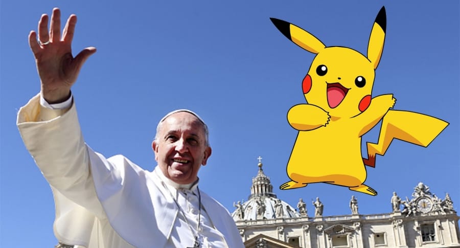 Papa Francisco y Pikachu