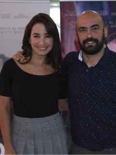 Majida Issa, actriz, y Felipe Martínez, director.