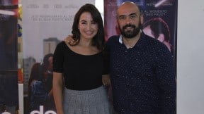 Majida Issa, actriz, y Felipe Martínez, director.