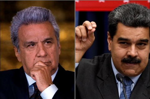 Lenín Moreno y Nicolás Maduro