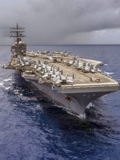 Portaviones militar USS Ronald Reagan