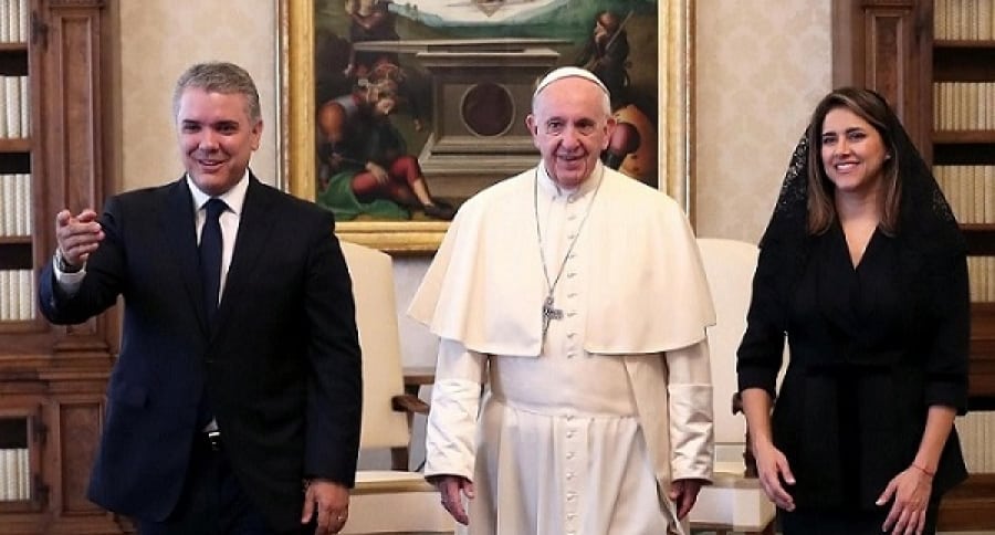Encuentro de Iván Duque con el papa Francisco