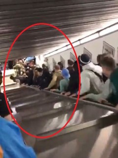Accidente en metro de Roma