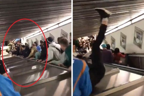 Accidente en metro de Roma