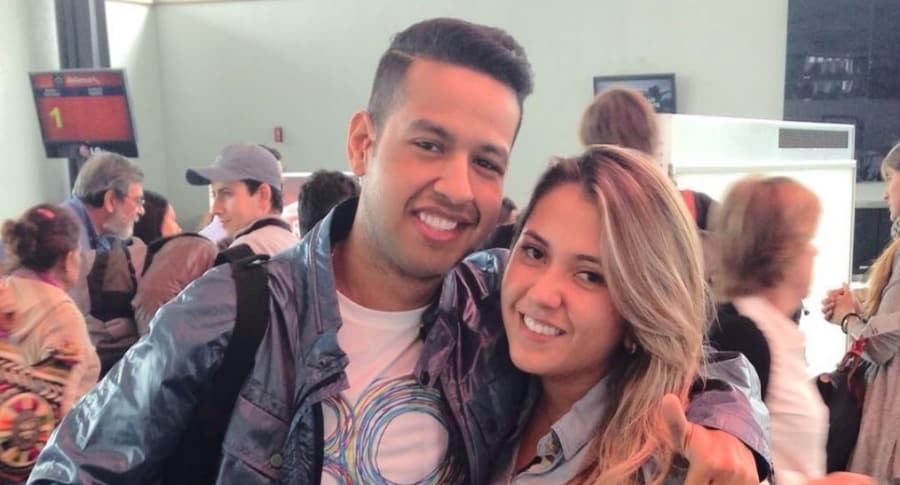 Martín Elías, cantante (Q.E.P.D.), y su esposa Dayana Jaimes.