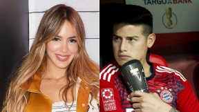 Shannon de Lima, modelo, y James Rodríguez, futbolista.