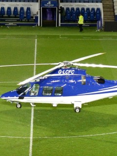 Helicoptero del Leicester