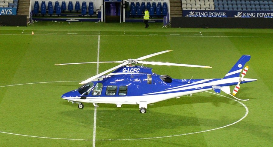 Helicoptero del Leicester
