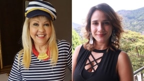 'La Gorda' Fabiola, humorista, y 'Chichila' Navia, actriz.