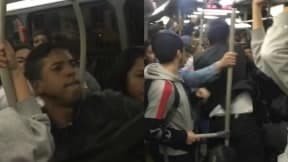 Pelea en Transmilenio