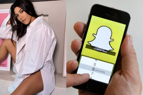Kourtney Kardashian y Snapchat