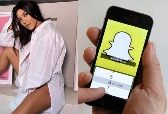 Kourtney Kardashian y Snapchat