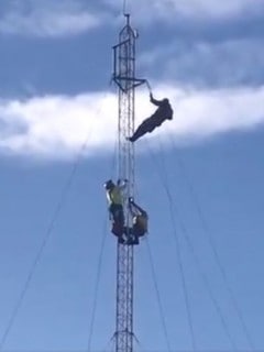Hombre en antena