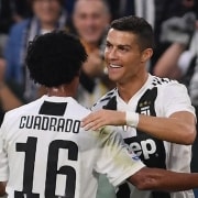 Juan Guillermo Cuadrado y Cristiano Ronaldo