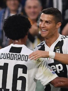 Juan Guillermo Cuadrado y Cristiano Ronaldo