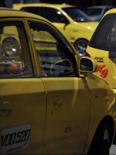 COLOMBIA-BOGOTA-TAXIS-SECURITY