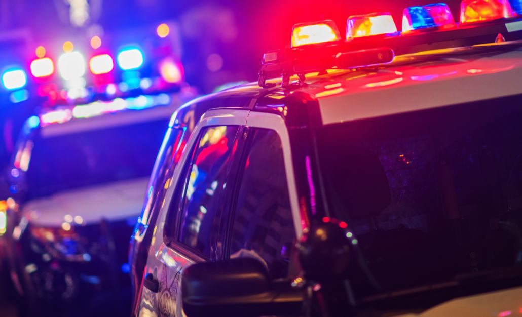 Carro de policía en EE. UU.