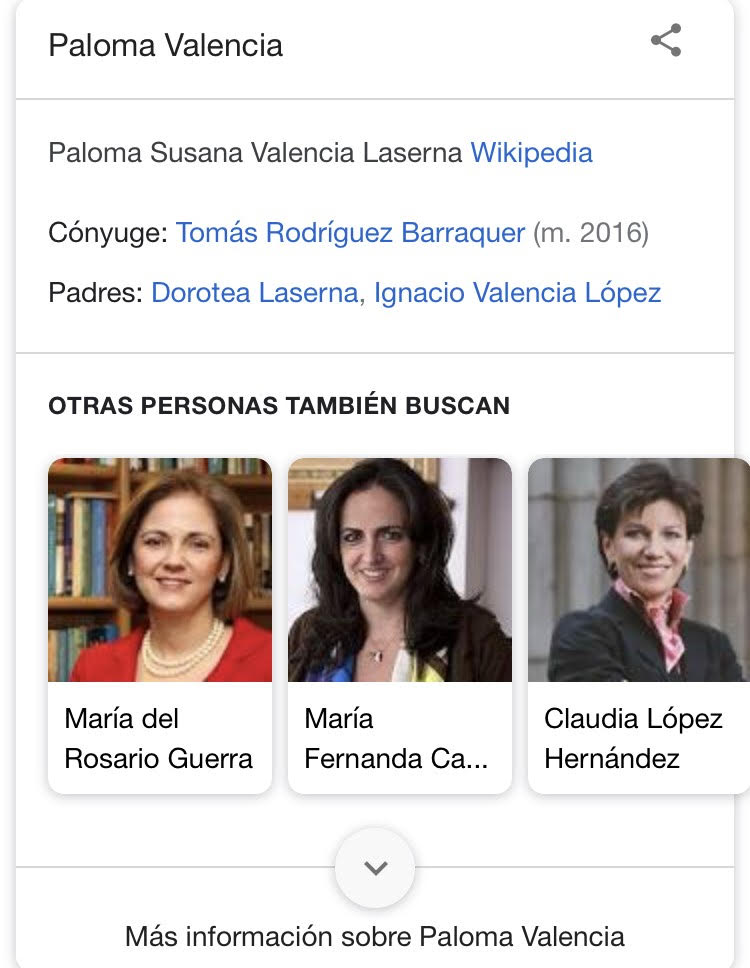 Paloma Valencia en Wikipedia