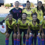 Jugadoras de Colombia posan previo a partido de la Copa Mundial Femenina Sub-17.