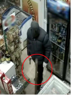 Ladrón en una tienda.