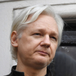 Julian Assange, en la embajada de Ecuador en Londres