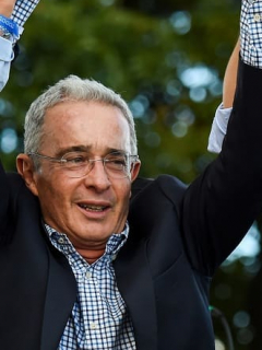 Álvaro Uribe e Iván Duque