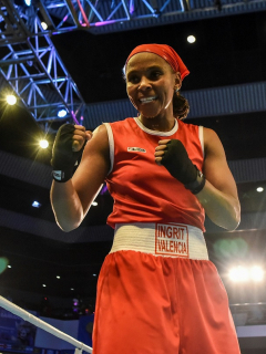 Ingrit Valencia debutó con victoria en el Mundial de Nueva Delhi
