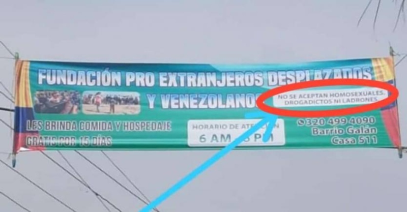 Valla discriminatoria Bucaramanga