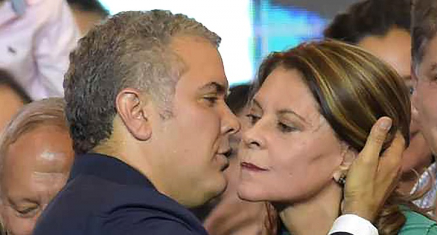 Marta Lucía Ramírez e Iván Duque