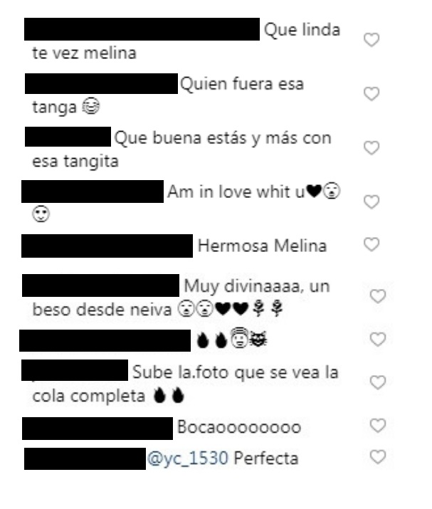 Comentarios post Melina Ramírez Comentarios post Melina Ramírez