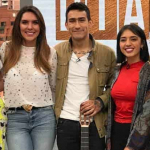 Hijo y nuera de Mónica Rodríguez, junto a las presentadoras de 'Día a Día'