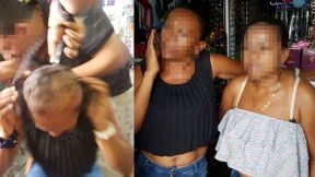 Mujeres rapadas en Rioacha