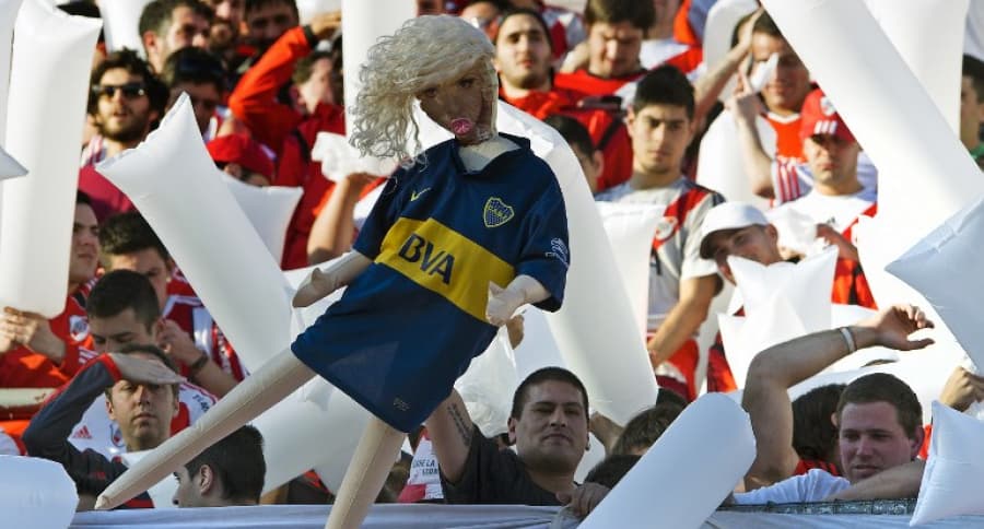 Hinchas de River Plate ante Boca Juniors