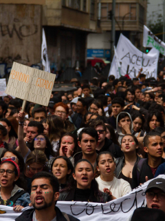 Marchas en Bogotá