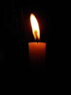 Vela, cortes de energía., luz